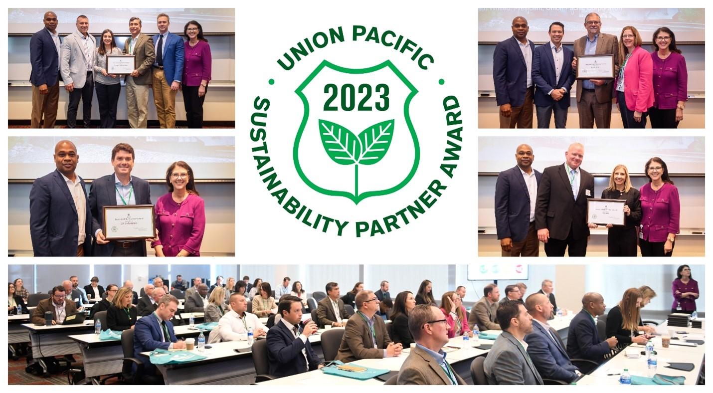 UP: Twelve Companies Honored with Union Pacific's Inaugural 2023  Sustainability Partner Award