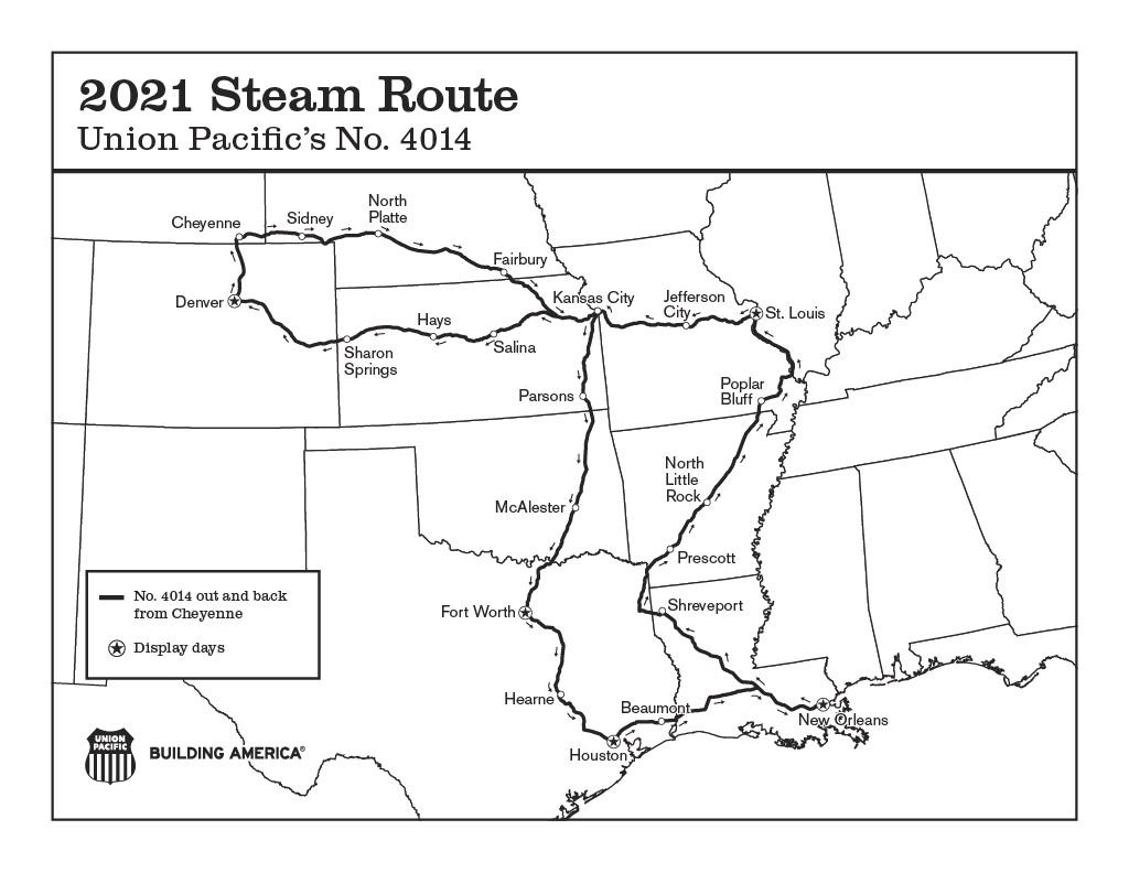 UP Steam Schedule